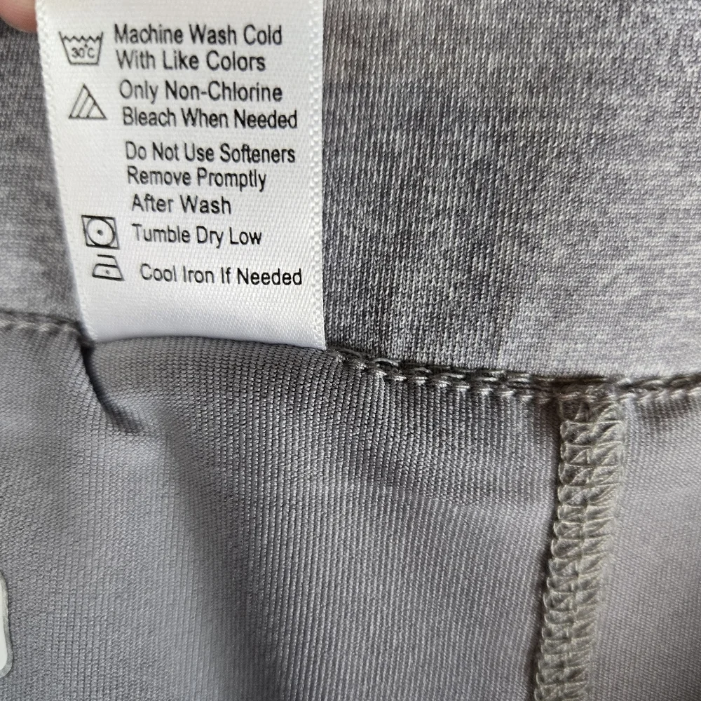 Pebble Beach Dry-Luxe Heather Gray Athletic Golf Tennis Pull On Skort Size XL